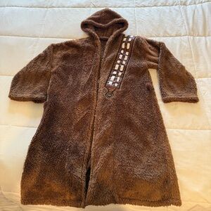Star Wars Brown Chewbacca Fleece Robe with Hood. Kids Large.